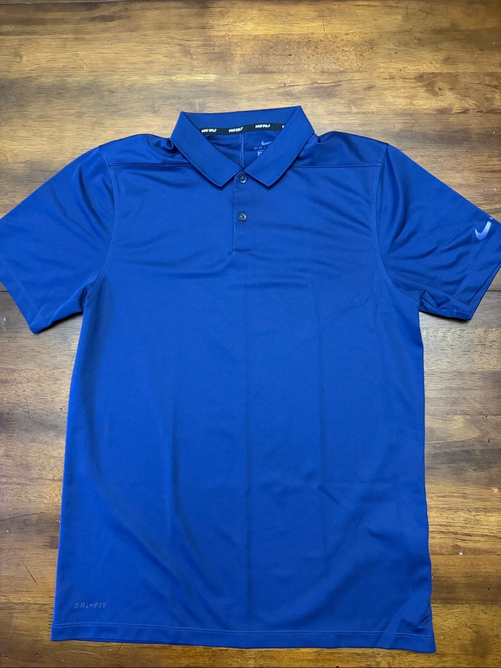 Nike Dri-Fit Men's Deep Blue Polo Shirt Size Small